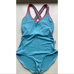 Yumiko XS, Light Blue and Coral Trim, Sonoya Style